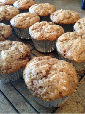 whole wheat banana muffins