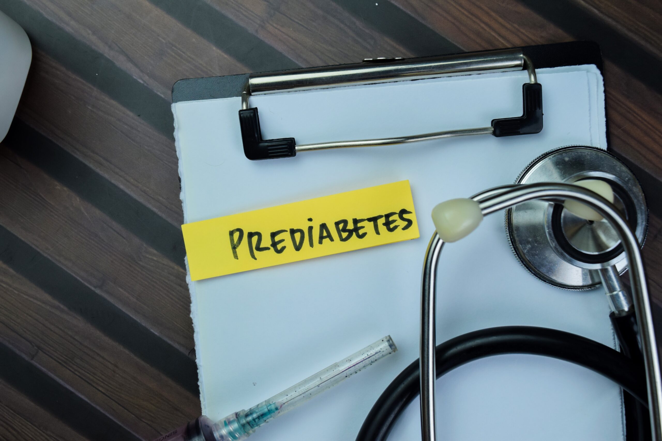 Concept,Of,Prediabetes,Write,On,Sticky,Notes,With,Stethoscope,Isolated